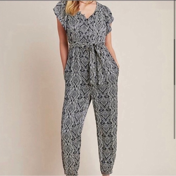 Anthropologie Pants - ANTHROPOLOGIE NWT Zadie Jumpsuit Size 2 Black and White.